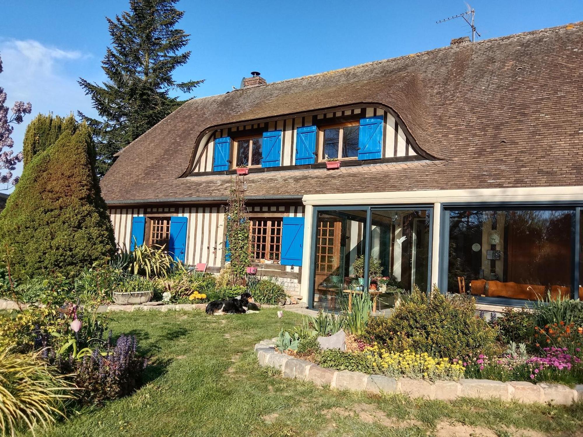 Chez Catherine - Chaumiere Normande Theuville-aux-Maillots Zewnętrze zdjęcie