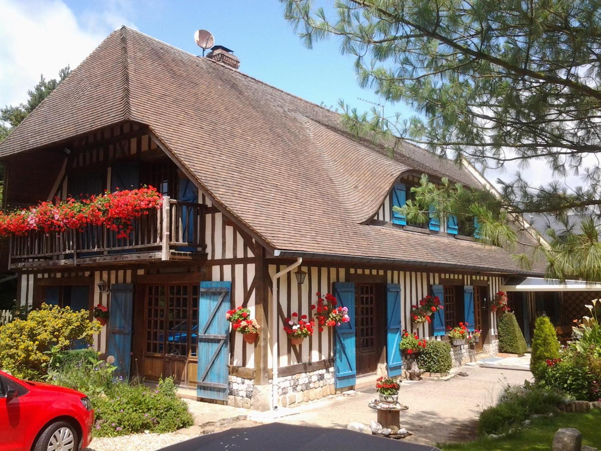 Chez Catherine - Chaumiere Normande Theuville-aux-Maillots Zewnętrze zdjęcie