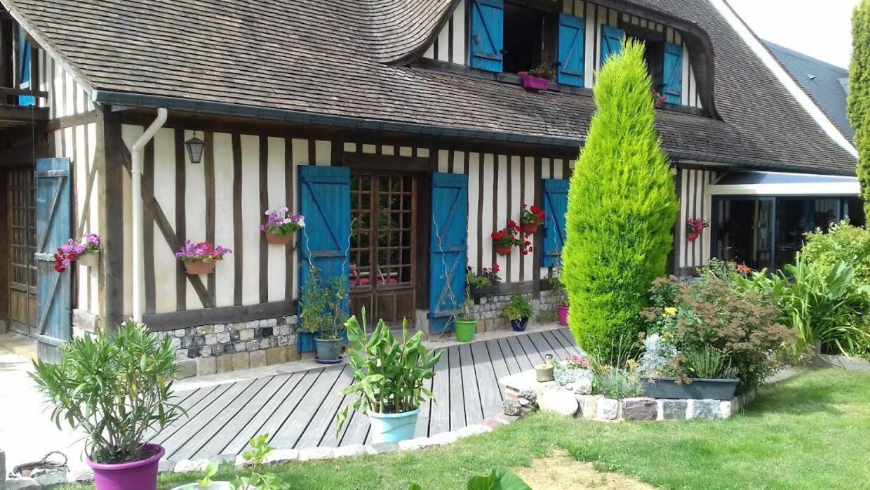 Chez Catherine - Chaumiere Normande Theuville-aux-Maillots Zewnętrze zdjęcie